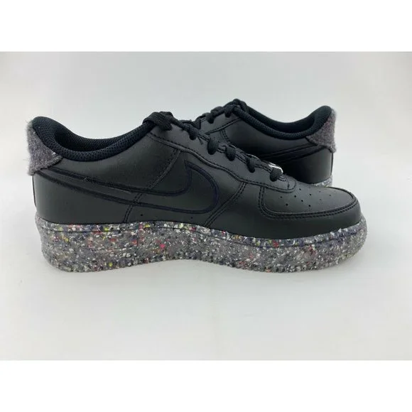 Nike Air Force 1 Recycled Wool Pack Black Women's Size 7.5 Shoes - Picture 10 of 12